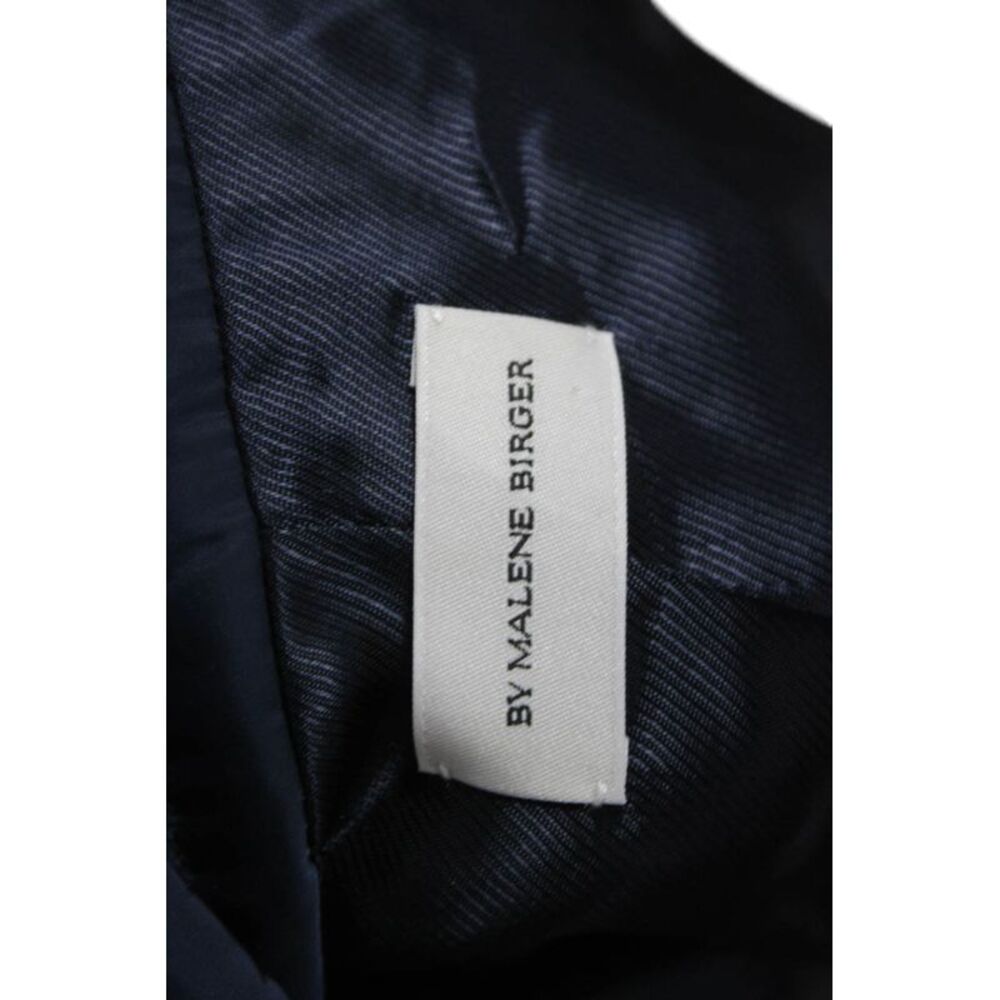Vince Women Collared Shirt Blazer Long Sleeve Blue Polyamide Size L - Picture 9 of 10